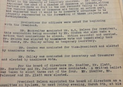 Minutes from 1928 Organization of Chamber