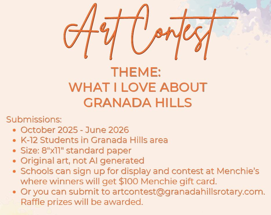 Art Contest information flyer