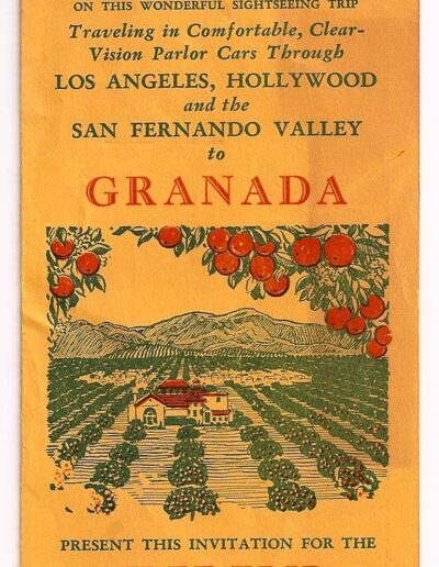 1927 Invitation for Promotional Tour of Granada