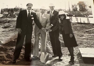 John Ciccarelli, Councilmember Hal Bernson, Burger King Representative, and Granada Hills Chamber President Jean Serratti.
