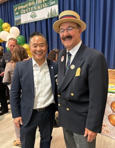 CD12 Councilmember John Lee and Granada Hills Honorary Mayor John Ciccarelli