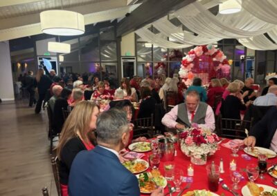Guests eating Dinner