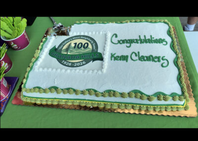 Congratulatory Cake with Centennial logo