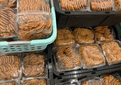 Closeup of cookies
